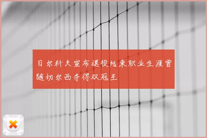日尔科夫宣布退役结束职业生涯曾随切尔西夺得双冠王